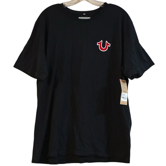 True Religion Buddha Logo T-shirt Black Size XXL NWT - Picture 3 of 13